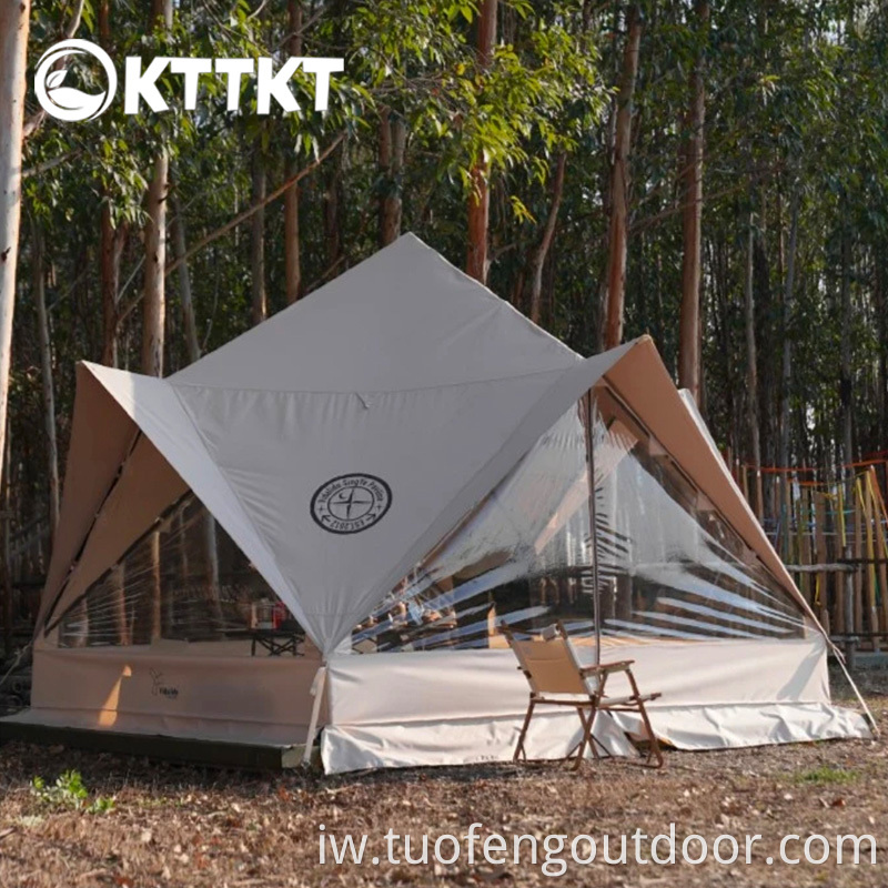 A Large And Medium Tent With Four Pointed Roof Jpg